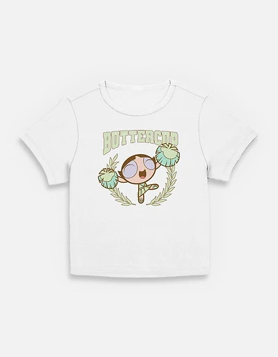 The Powerpuff Girls Buttercup Collegiate Womens Baby T-Shirt