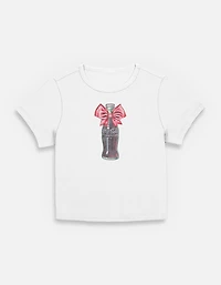 Coca-Cola Classic Bow Womens Baby T-Shirt