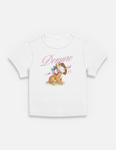 Disney Lady and the Tramp Demure Womens Baby T-Shirt