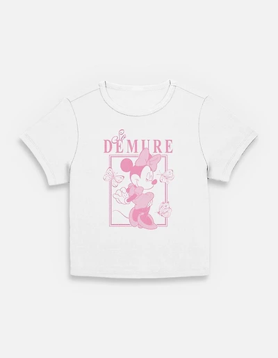 Disney Minnie Mouse So Demure Womens Baby T-Shirt