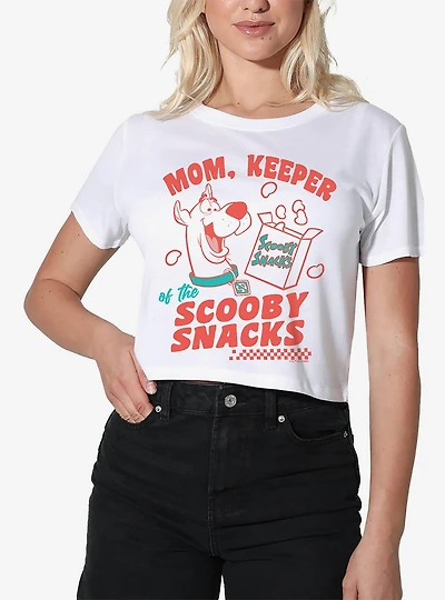 Scooby-Doo! Mom Keeper Scooby Snacks Women's Crop Top T-Shirt