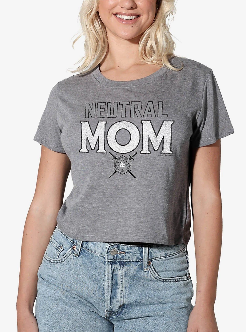 Dungeons & Dragons Neutral Mom Women's Crop Top T-Shirt