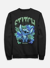Disney Lilo & Stitch Dark Floral Sweatshirt BoxLunch Exclusive