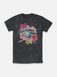 Disney Lilo & Stitch Surf Ohana Forever Mineral Wash T-Shirt BoxLunch Exclusive