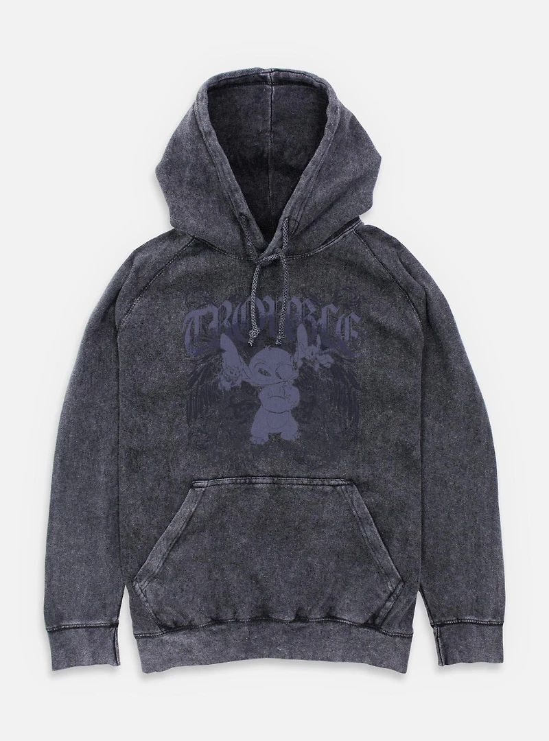 Disney Lilo & Stitch Total Trouble Mineral Wash Hoodie BoxLunch Exclusive