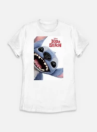 Disney Lilo & Stitch Live Action Face Poster Womens T-Shirt