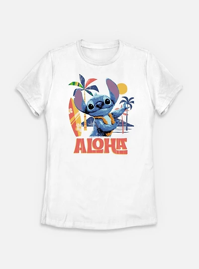 Disney Lilo & Stitch Live Action Aloha Womens T-Shirt