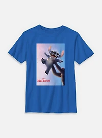 Disney Lilo & Stitch Live Action And Rafiki Poster Youth T-Shirt