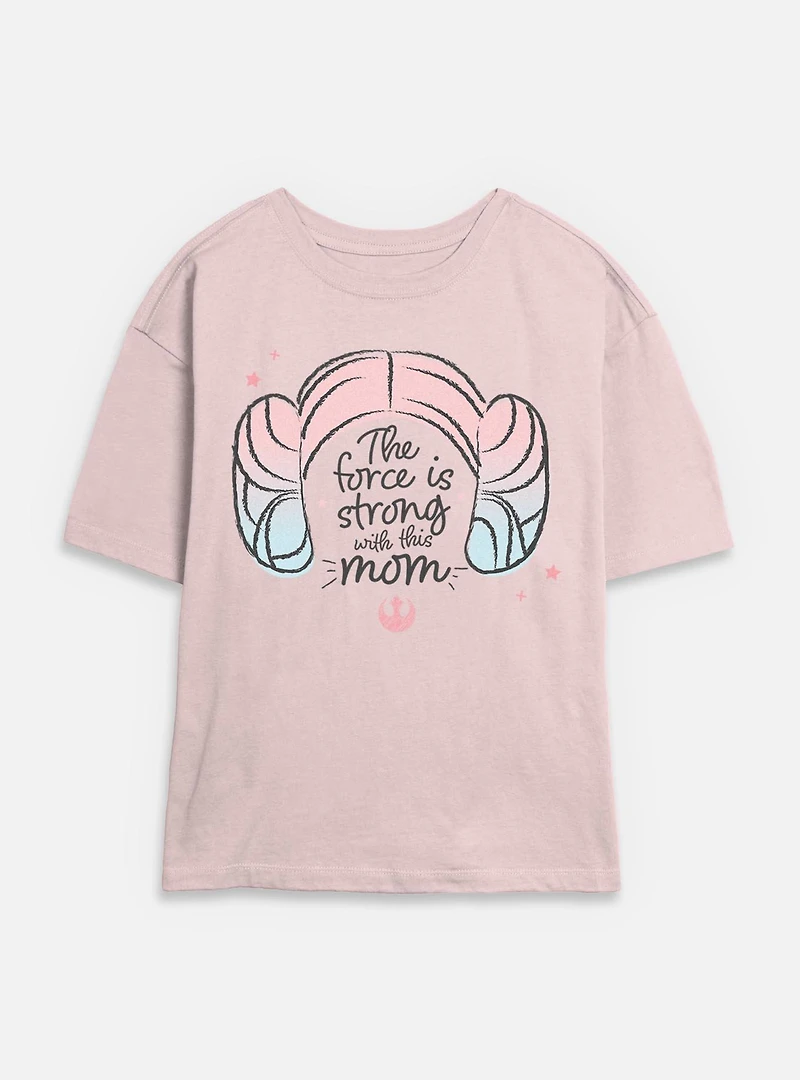 Star Wars The Force Is Strong With This Mom Womens Skimmer T-Shirt