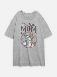 Star Wars Mom Womens Oversized T-Shirt