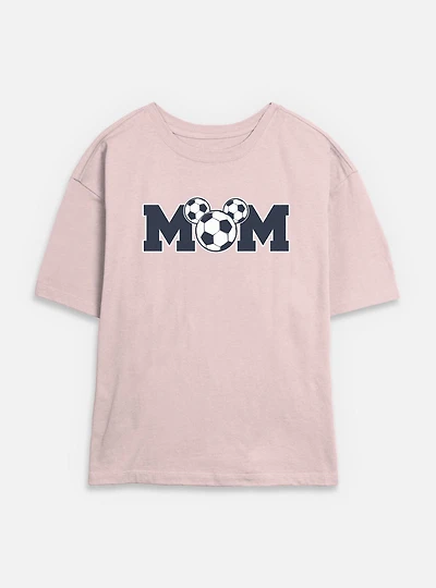 Disney Mickey Mouse Soccer Mom Womens Skimmer T-Shirt
