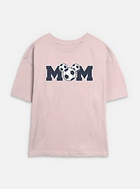 Disney Mickey Mouse Soccer Mom Womens Skimmer T-Shirt