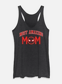 Marvel Spider-Man Most Amazing Collegiate Mom Womens Tank Top
