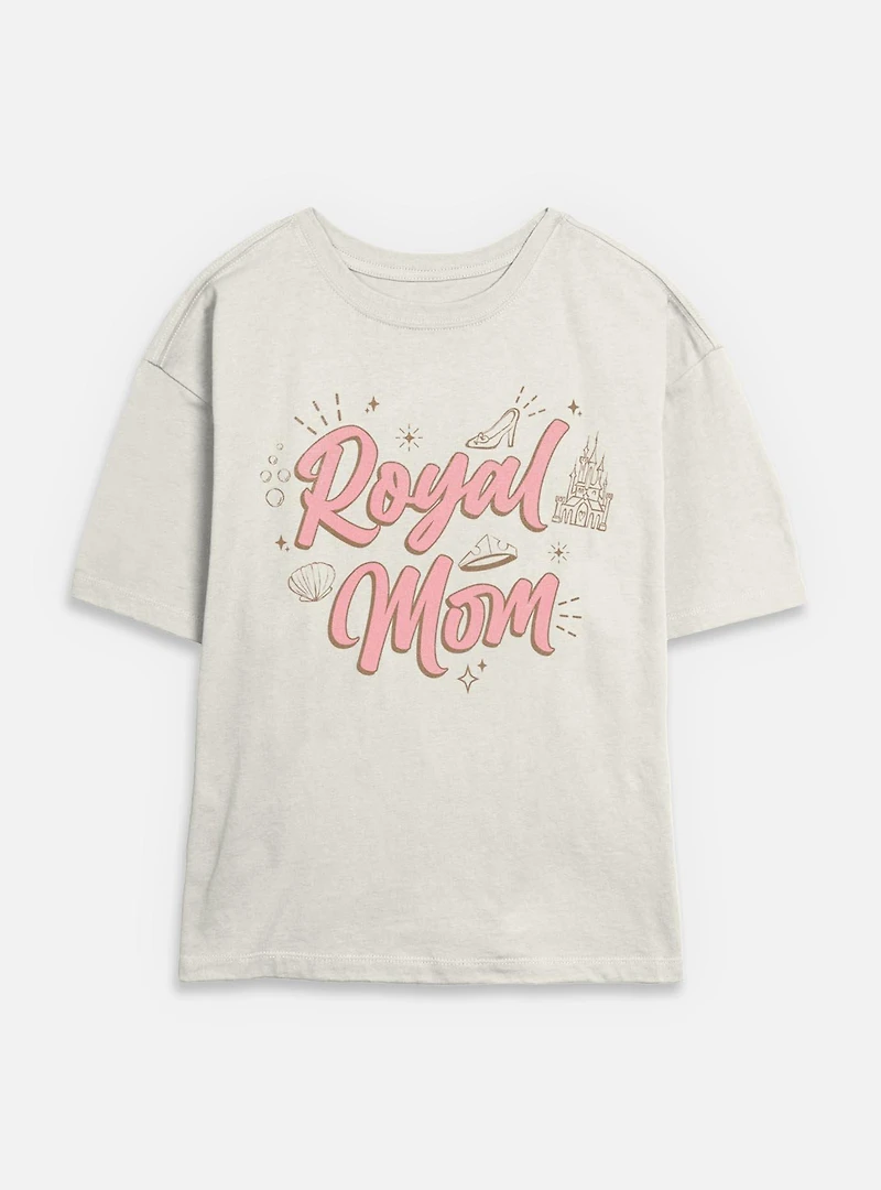 Disney Princesses Royal Mom Womens Skimmer T-Shirt