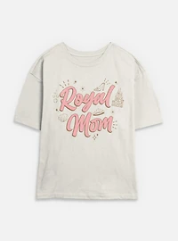 Disney Princesses Royal Mom Womens Skimmer T-Shirt