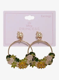 Disney The Princess and the Frog Tiana Floral Hoop Earrings – BoxLunch Exclusive