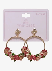 Disney Sleeping Beauty Aurora Floral Hoop Earrings – BoxLunch Exclusive