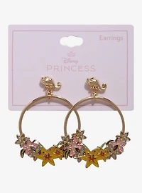 Disney Tangled Rapunzel Floral Hoop Earrings – BoxLunch Exclusive