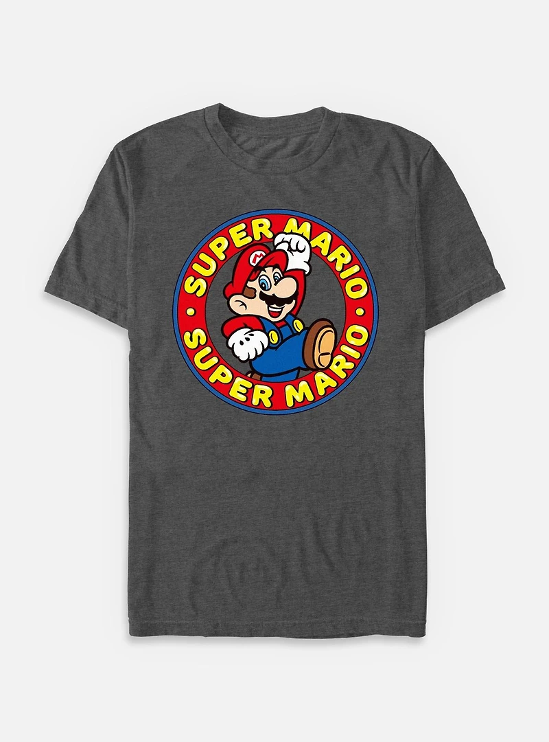 Nintendo Super Mario Circle Logo T-Shirt