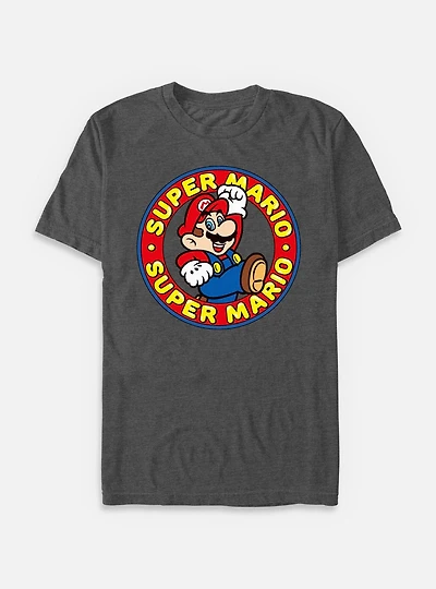 Nintendo Super Mario Circle Logo T-Shirt