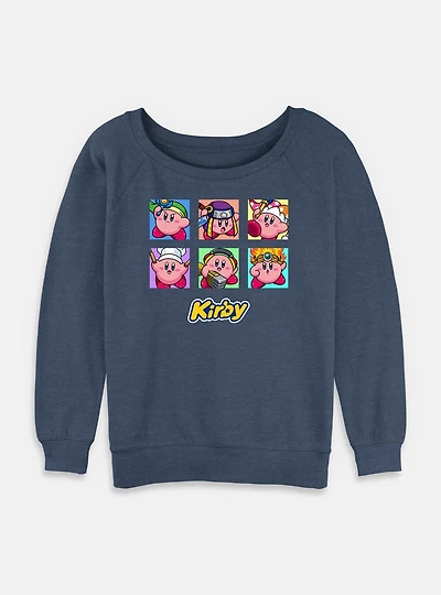 Nintendo Kirby Costumes Womens Slouchy Sweatshirt