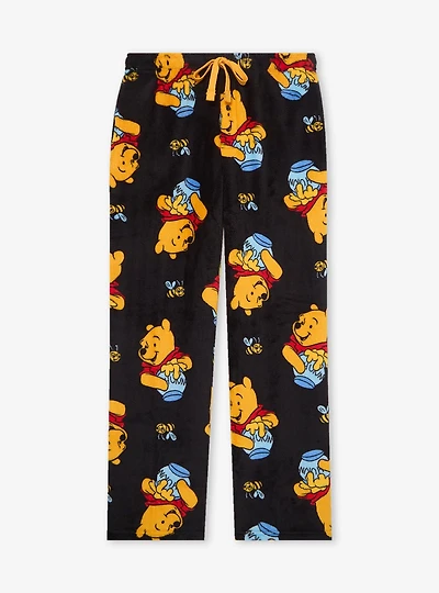 Disney Winnie the Pooh Hunny Pots Allover Print Plush Sleep Pants - BoxLunch Exclusive