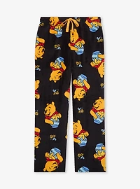 Disney Winnie the Pooh Hunny Pots Allover Print Plush Sleep Pants - BoxLunch Exclusive
