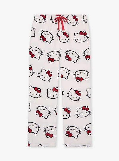 Sanrio Hello Kitty Allover Print Plush Sleep Pants - BoxLunch Exclusive