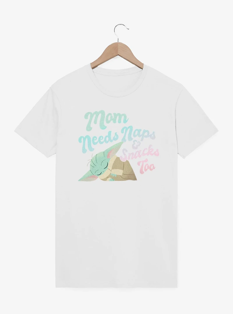 Star Wars The Mandalorian Mom Needs Naps And Snacks Too T-Shirt