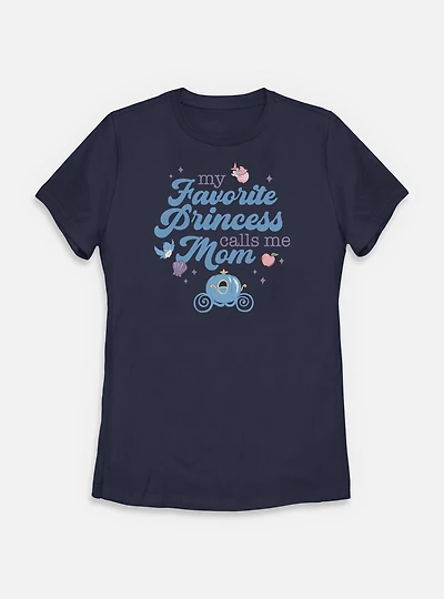 Disney Princesses My Favorite Princess Calls Me Mom Womens T-Shirt