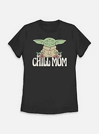Star Wars The Mandalorian Chill Mom Womens T-Shirt
