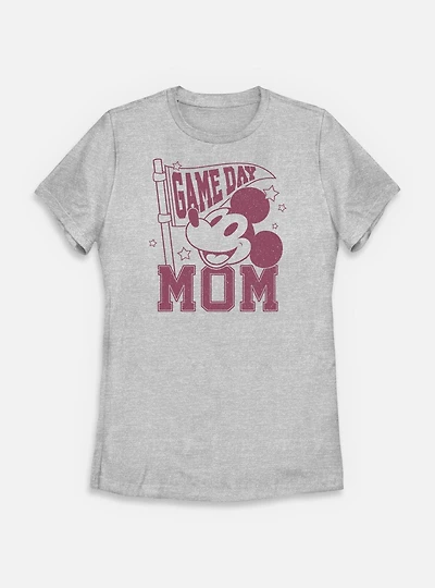 Disney Mickey Mouse Game Day Mom Womens T-Shirt