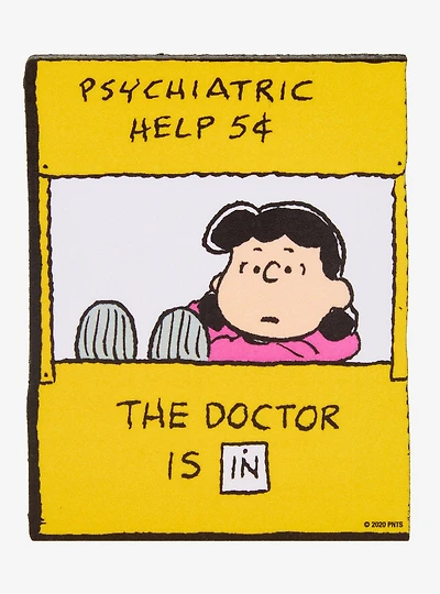 Peanuts Lucy Psychiatric Help Booth Chunky Magnet