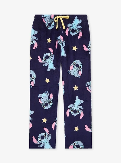 Disney Lilo & Stitch Stars Allover Print Plush Sleep Pants - BoxLunch Exclusive