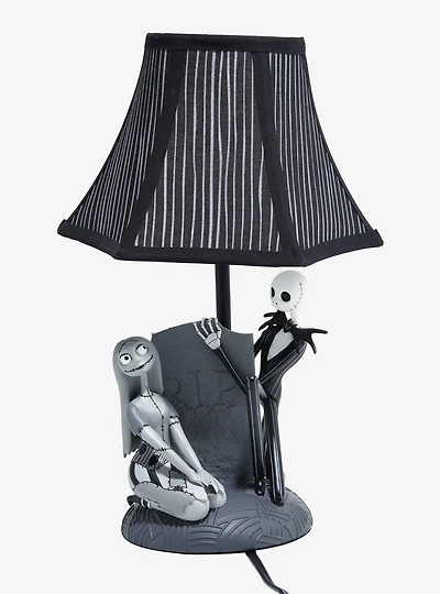Disney The Nightmare Before Christmas Jack and Sally Gravestone Lamp