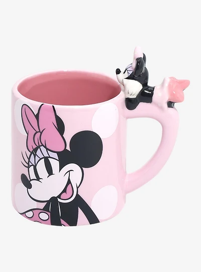Disney Minnie Mouse Polka Dot Figural Charm Mug