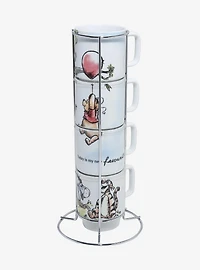 Disney Winnie the Pooh Illustrated Stacking Mug Set