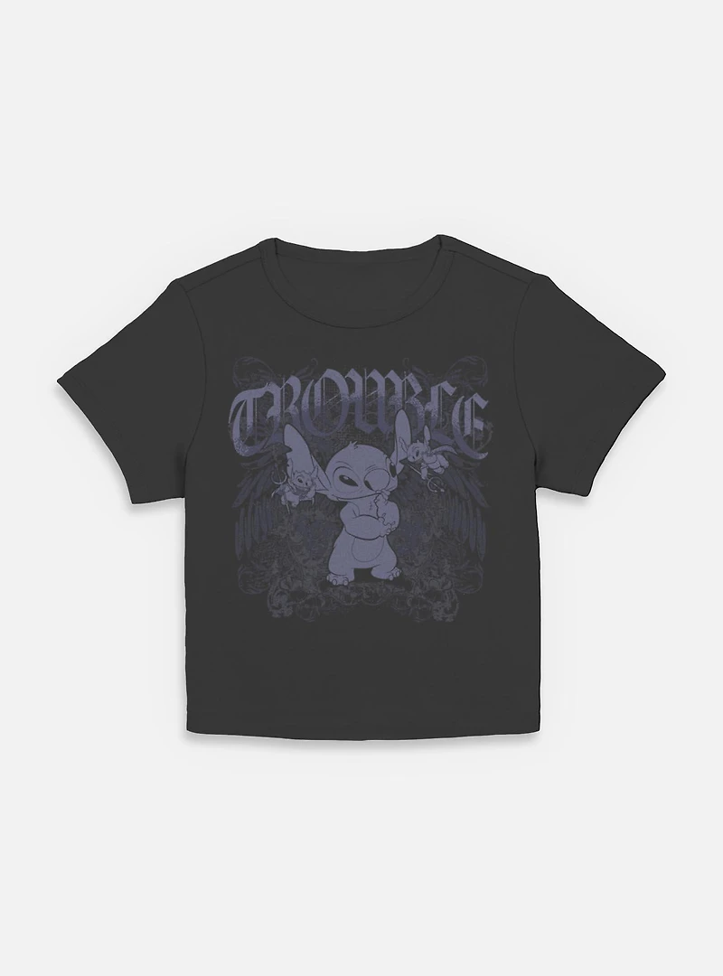 Disney Lilo & Stitch Total Trouble Womens Baby T-Shirt BoxLunch Exclusive