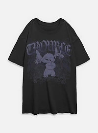 Disney Lilo & Stitch Total Trouble Womens Oversized T-Shirt BoxLunch Exclusive