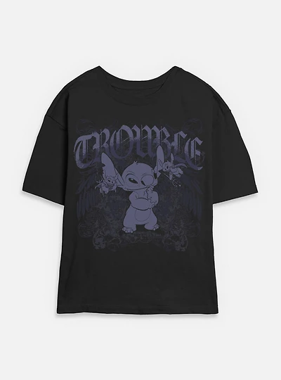 Disney Lilo & Stitch Total Trouble Womens Skimmer T-Shirt BoxLunch Exclusive