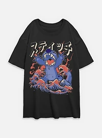 Disney Lilo & Stitch Kaiju Womens Oversized T-Shirt BoxLunch Exclusive