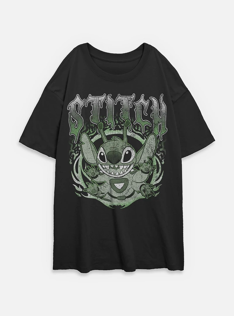 Disney Lilo & Stitch Experiment 626 Womens Oversized T-Shirt BoxLunch Exclusive