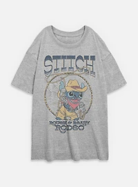 Disney Lilo & Stitch Rough Ready Rodeo Womens Oversized T-Shirt BoxLunch Exclusive