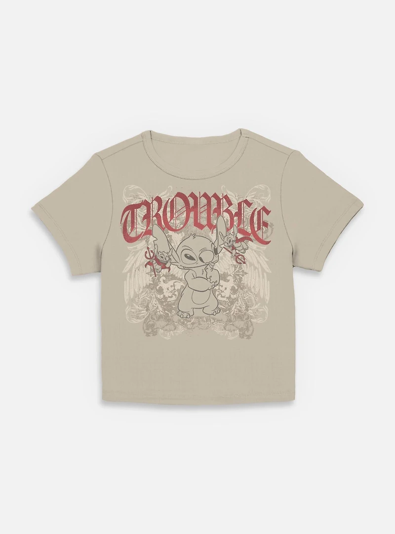 Disney Lilo & Stitch Total Trouble Womens Baby T-Shirt BoxLunch Exclusive
