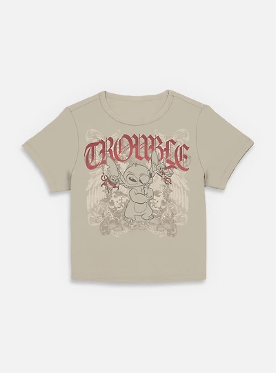 Disney Lilo & Stitch Total Trouble Womens Baby T-Shirt BoxLunch Exclusive