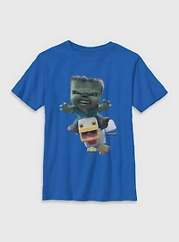A Minecraft Movie Chicken Jockey Youth T-Shirt
