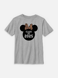 Disney Minnie Mouse Leopard Bow 2025 Youth T-Shirt