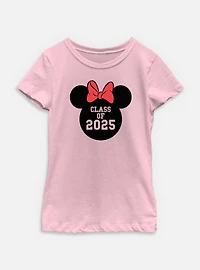Disney Minnie Mouse Class Of 2025 Youth Girls T-Shirt