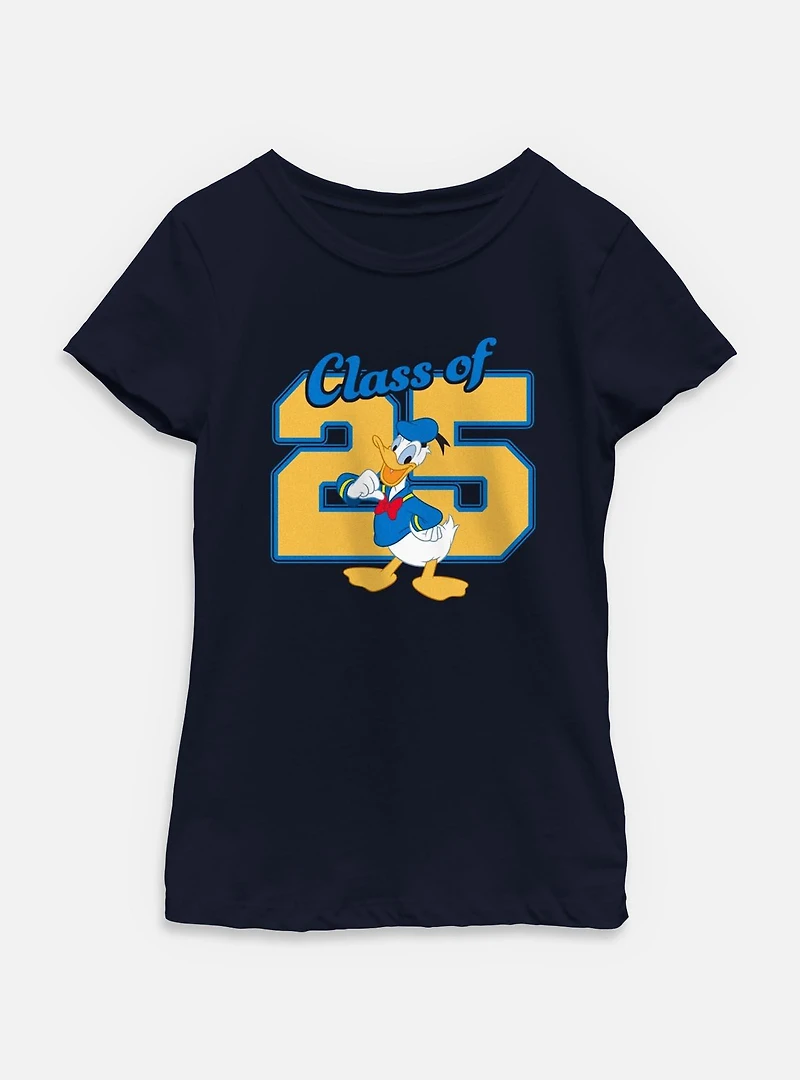 Disney Donald Duck Class Of 2025 Youth Girls T-Shirt