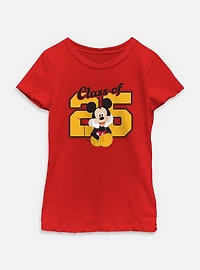 Disney Mickey Mouse Class Of 25 Youth Girls T-Shirt